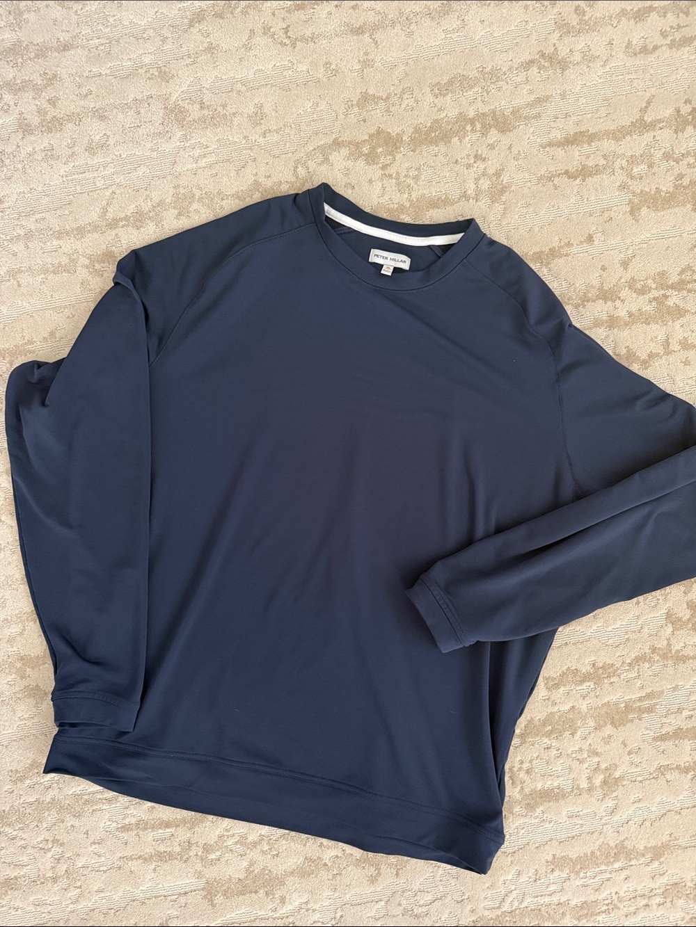 Peter Millar performance crew- Navy- XL, like new!